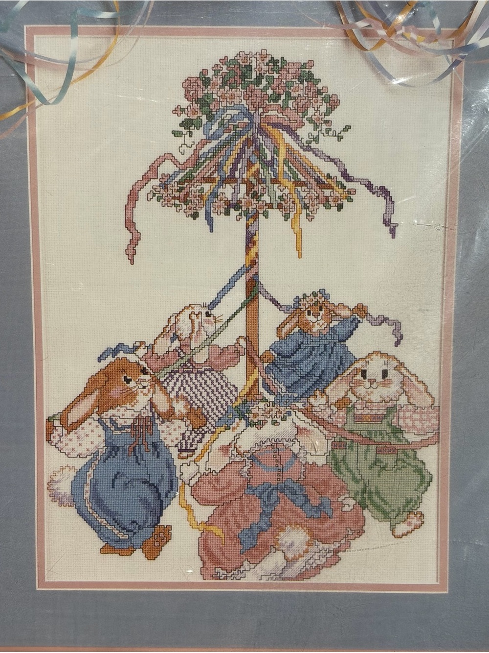 Something Special Counted Cross Stitch - Pastel Bunnies Picture